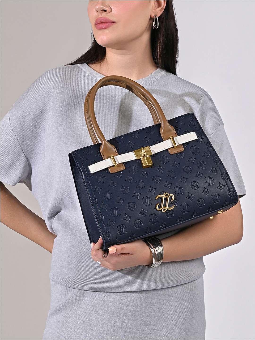 LAVIE Signature Colourblocked Taos Medium Satchel