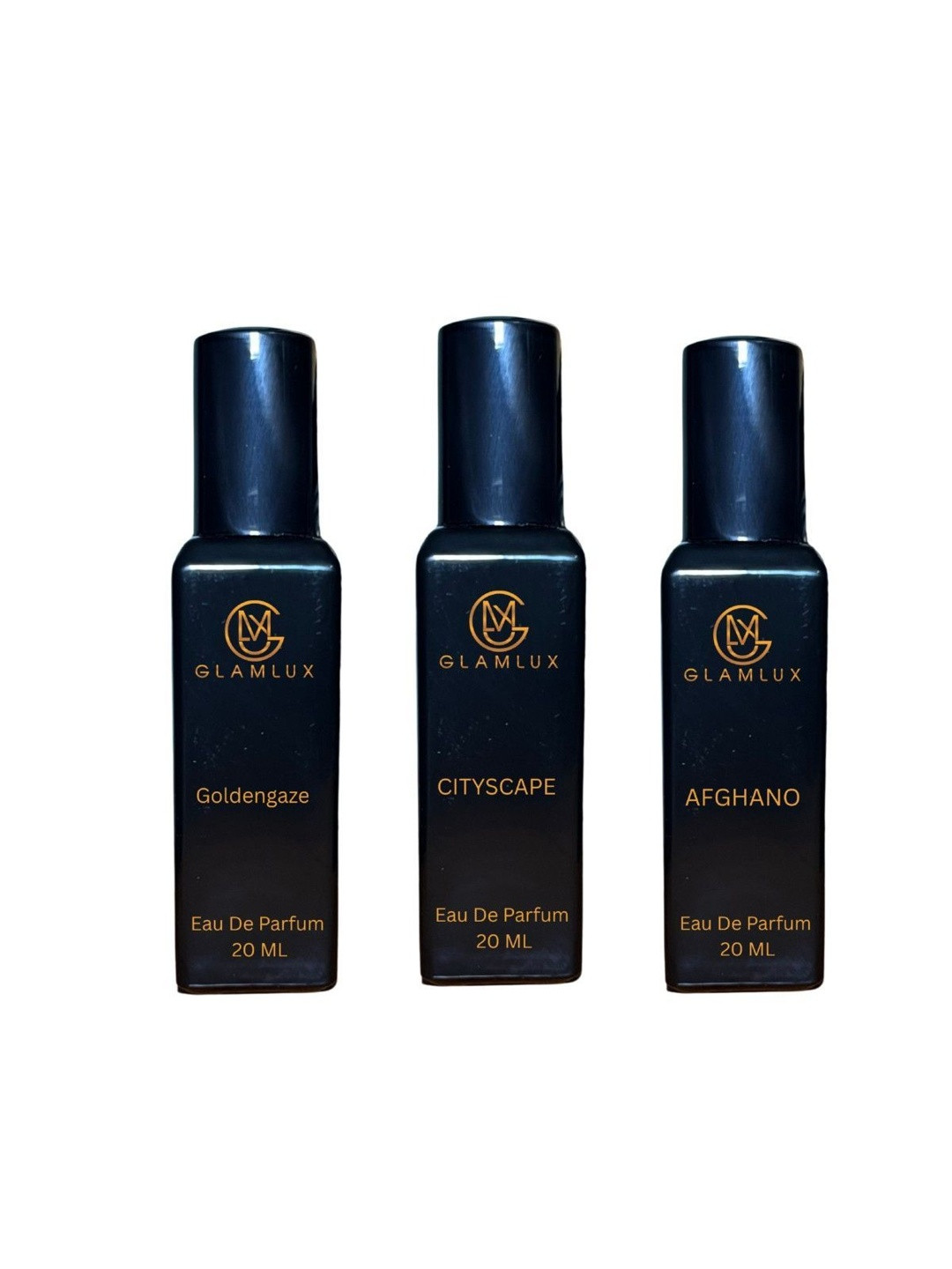 Glamlux Set Of 3 Cityscape & Afghano & Goldengaze Long Lasting Eau de Parfum - 20 ml Each