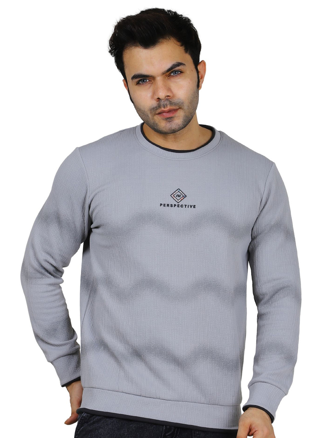 NEXGEN CLUB Unisex Printed Round Neck Pullover Sweatshirt