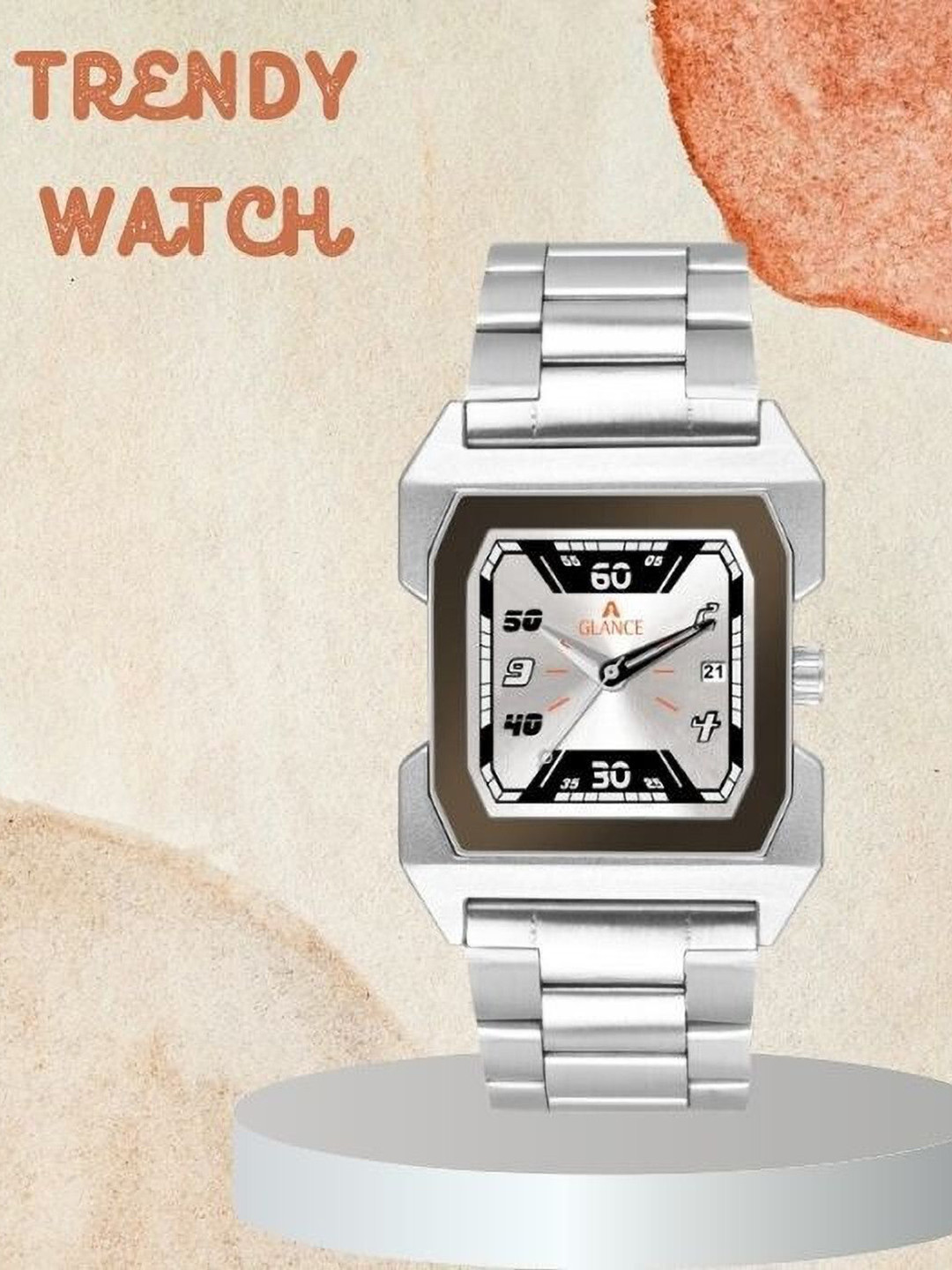 REBOOT Unisex Rectangular Dial Analogue Watch AG_L_314_AG1574SM01_1