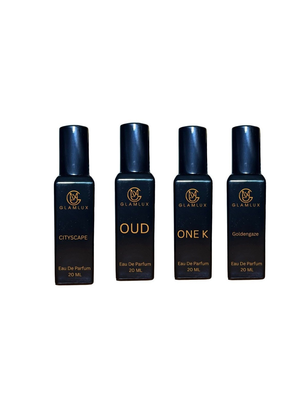 Glamlux Set Of 4 Cityscape, One K, Oud & Goldengaze Long Lasting Eau De Parfum - 20ml Each