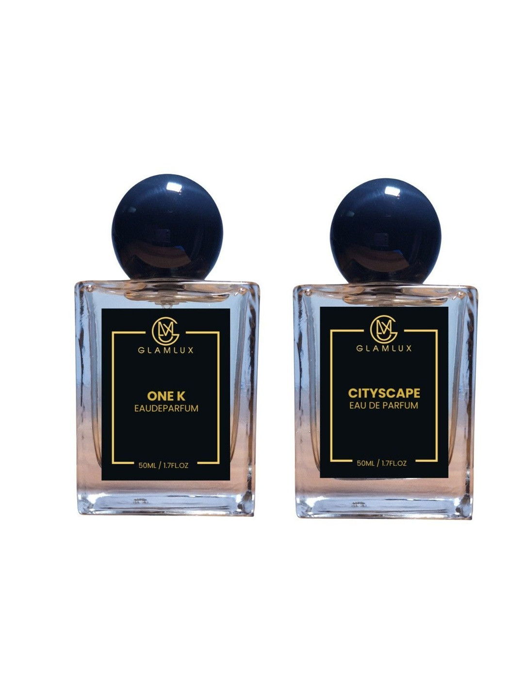 Glamlux Set Of 2 One K & Cityscape Long Lasting Eau de Parfum - 50 ml Each