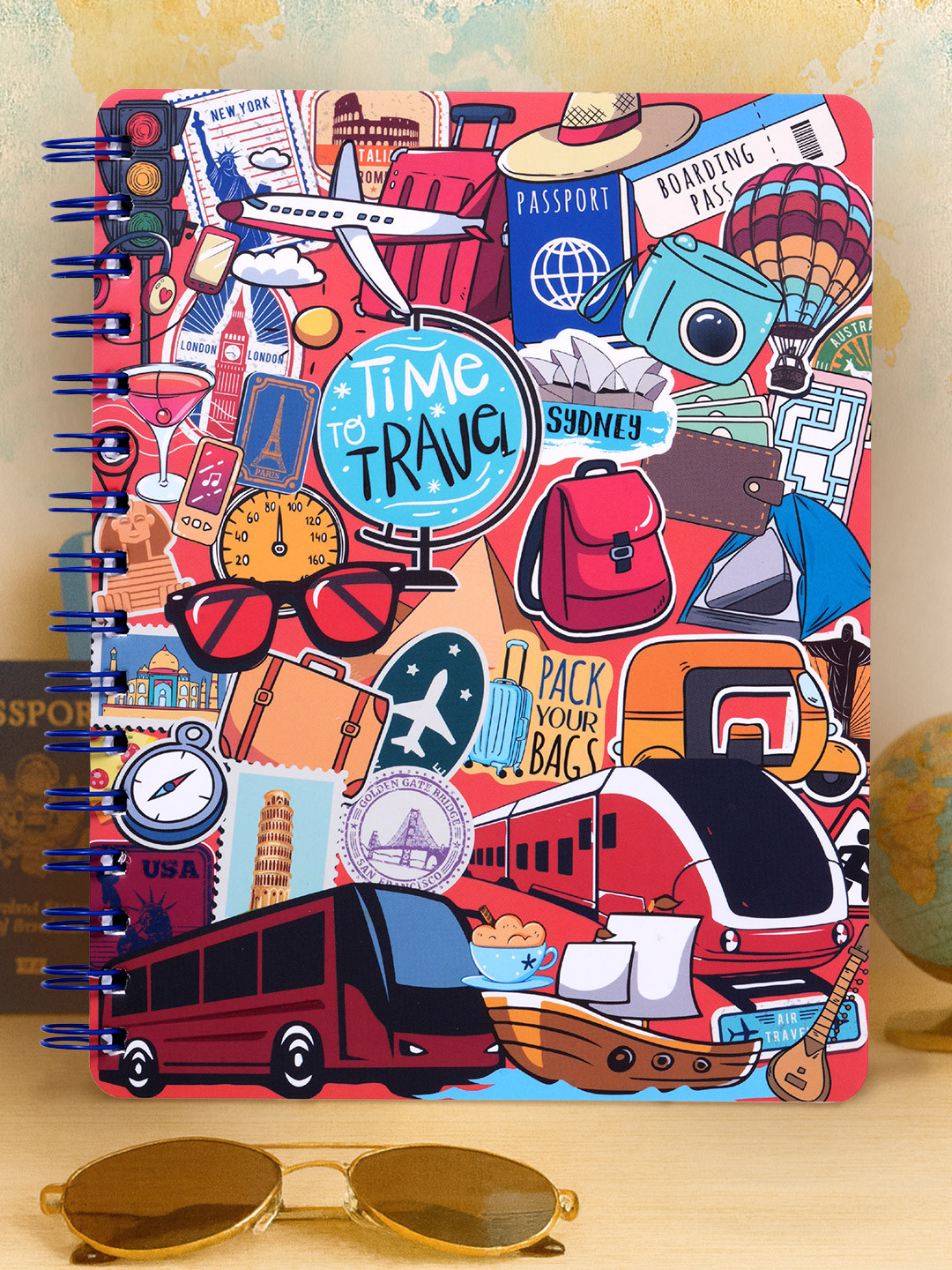 Doodle Striped Notebook Stationery