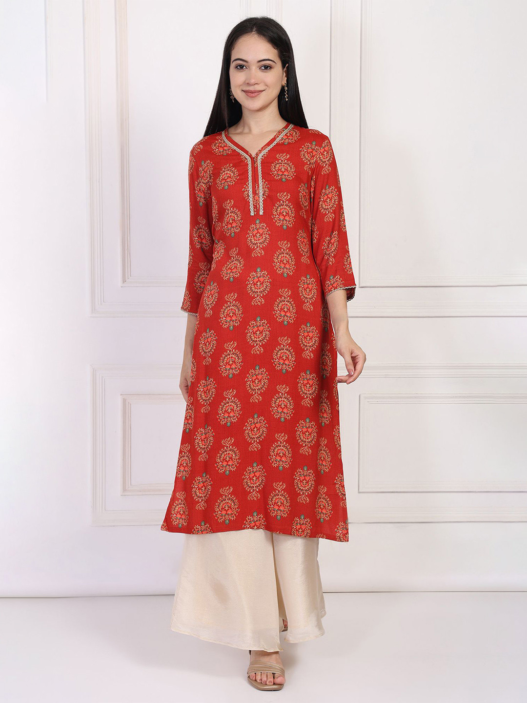 W Women Ethnic Motifs Printed Kurta