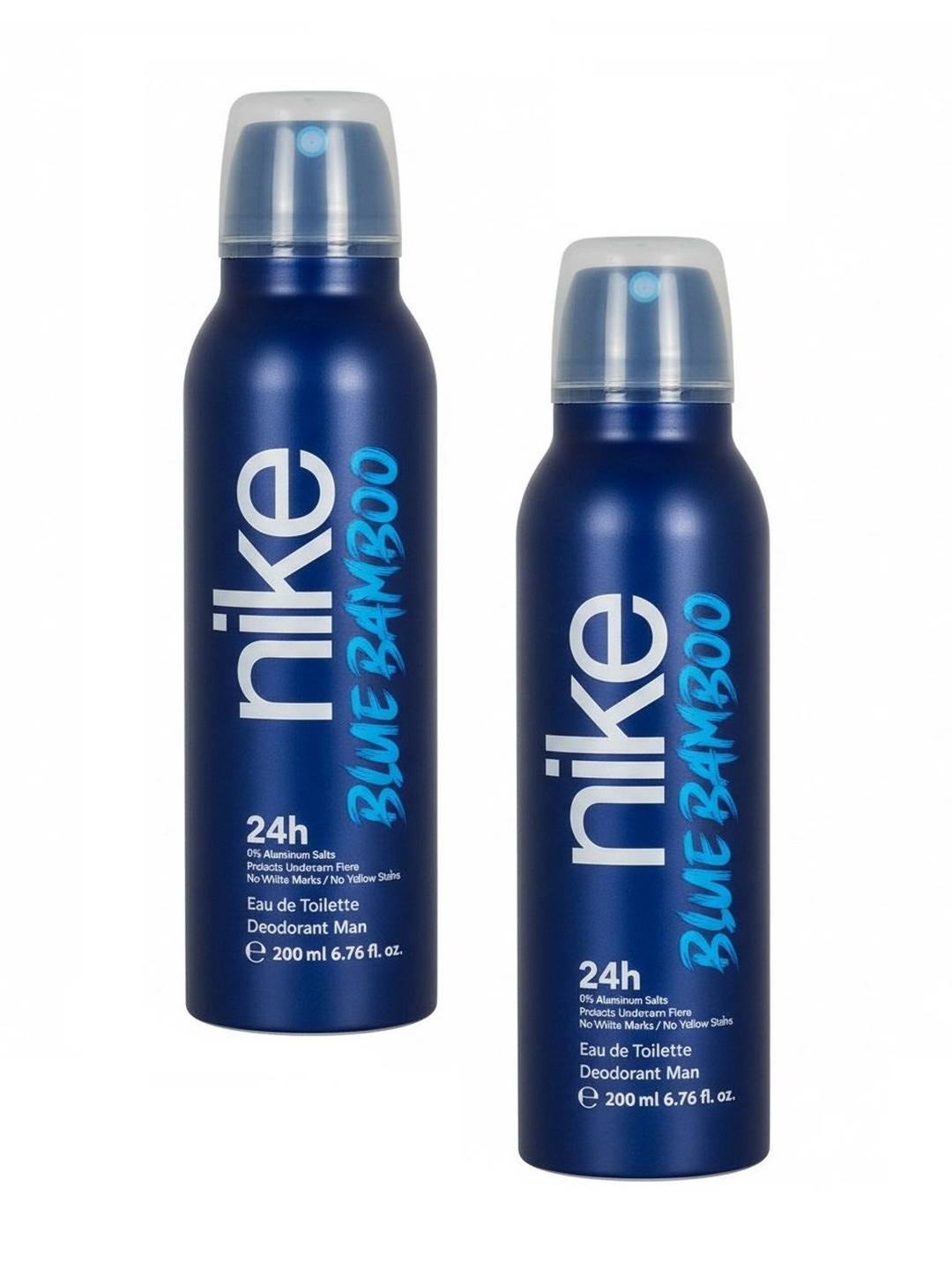 Nike Fragrances Men Set Of 2 Blue Bamboo Long Lasting Deodorant - 200 ml Each
