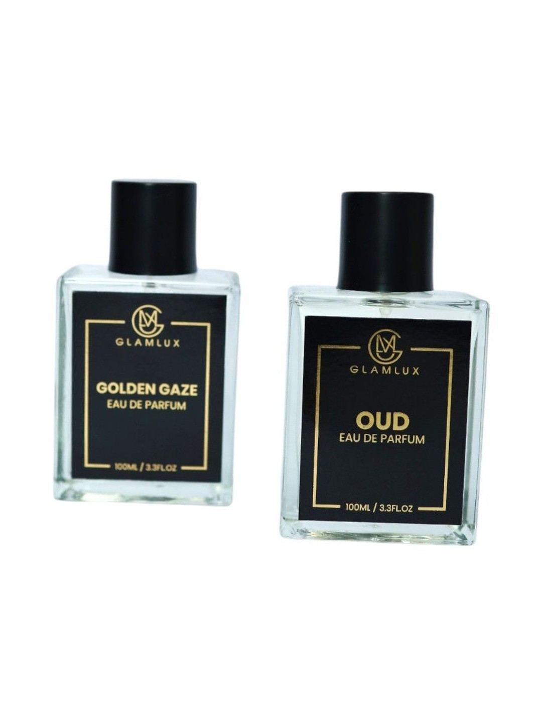 Glamlux Set Of 2 Goldengaze & Oud Long Lasting Eau de Parfum - 100 ml Each