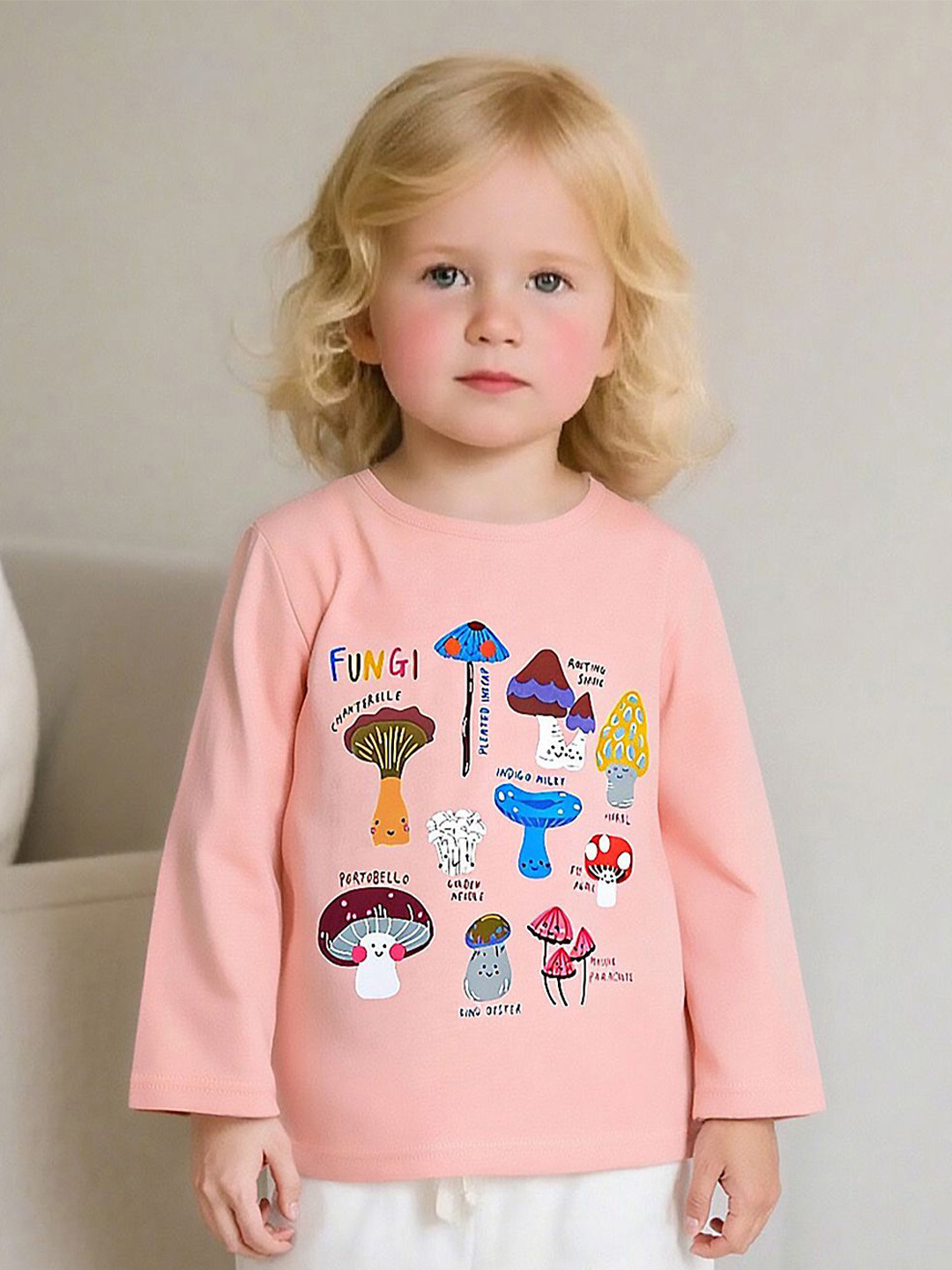 INCLUD Christmas Girls Graphics Printed Round Neck Long Sleeves T-shirt