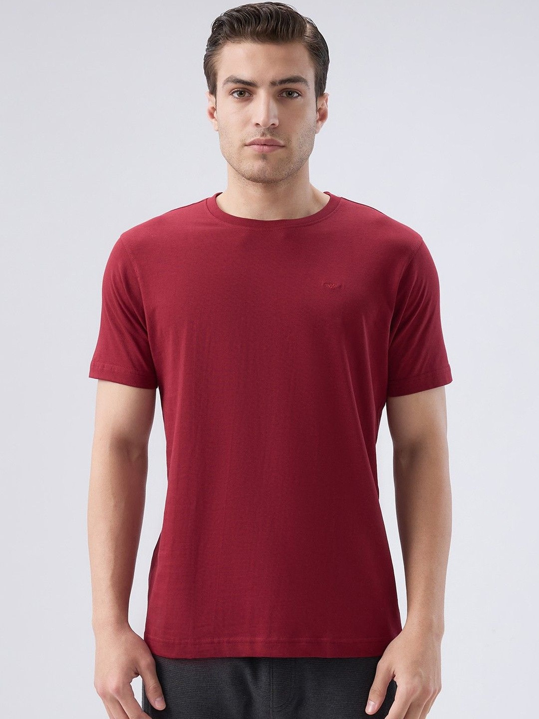 Park Avenue Round Neck Short Sleeves Pure Cotton T-shirt