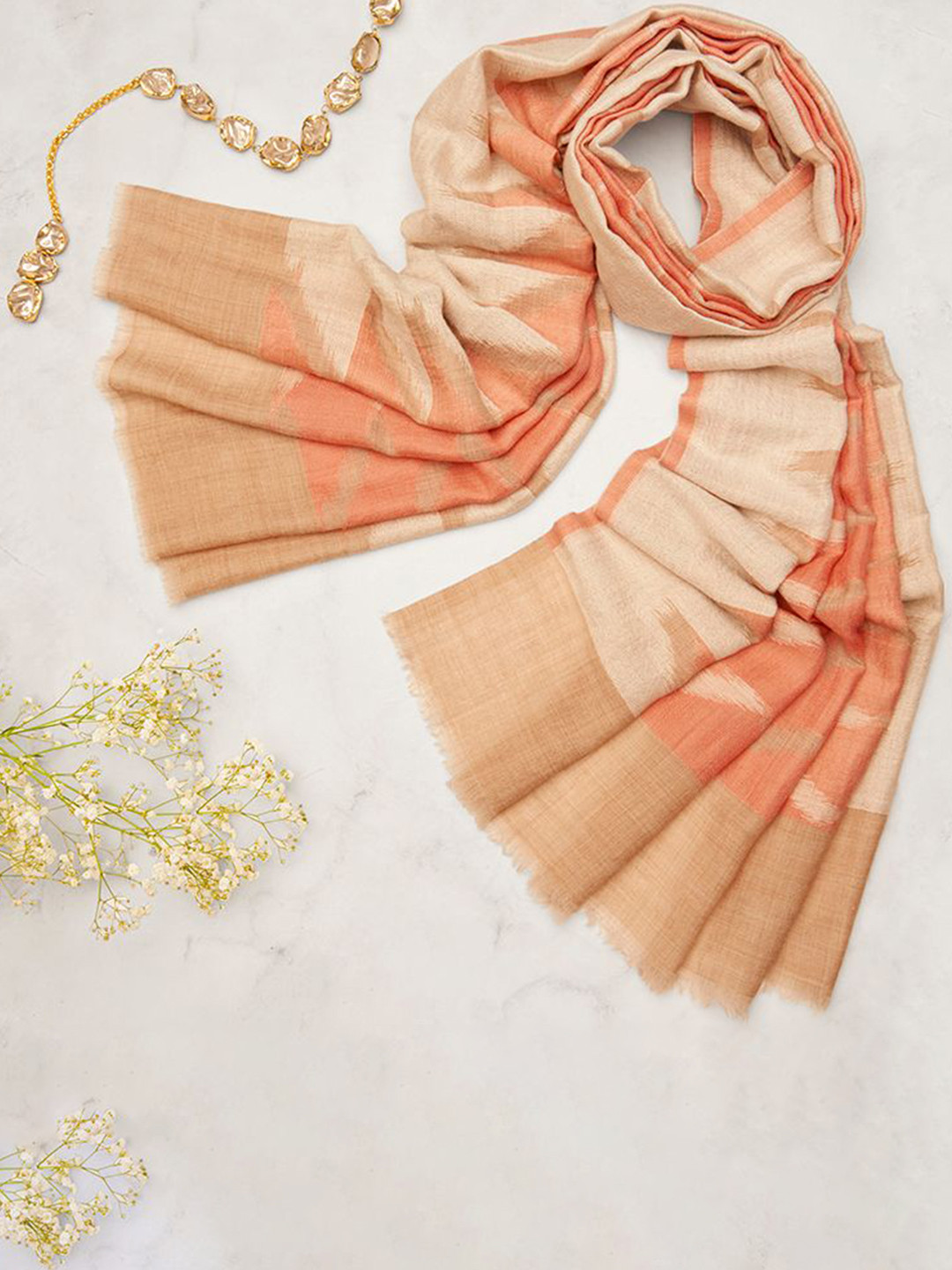 The Gift Studio Unisex Woven Design Stole