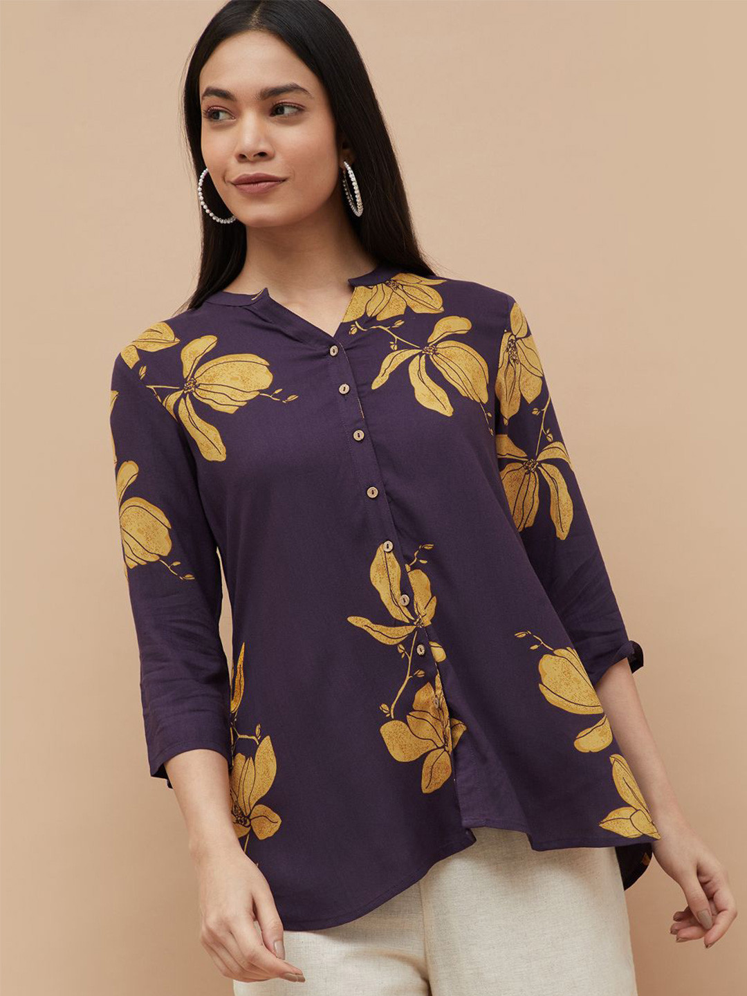 Melange by Lifestyle Viscose Rayon Printed Tunic