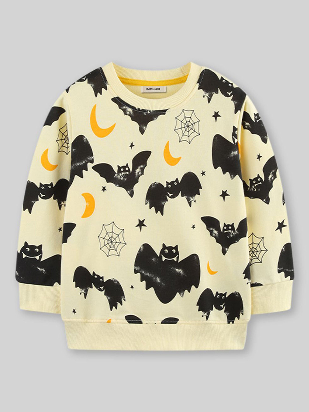 INCLUD Boys Halloween-Themed Printed Pullover Sweatshirt
