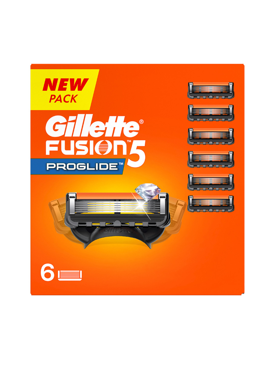 Gillette Fusion Set of 6 ProGlide Shaving Blades