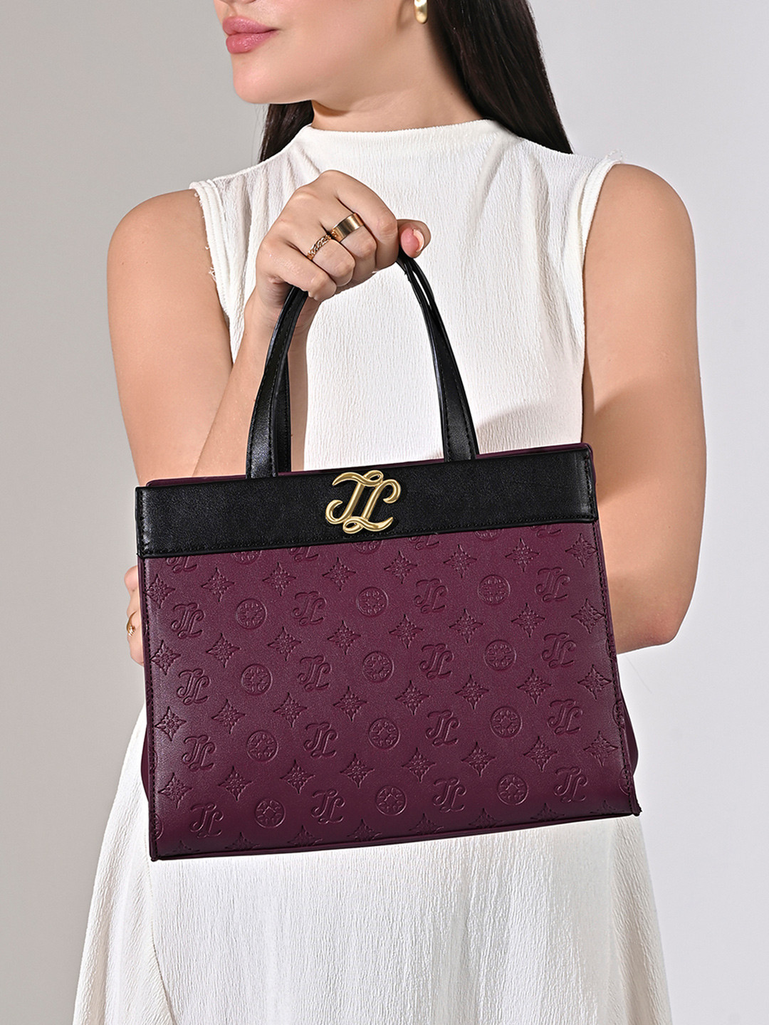 Lavie Signature Colourblocked Marfa Medium Satchel