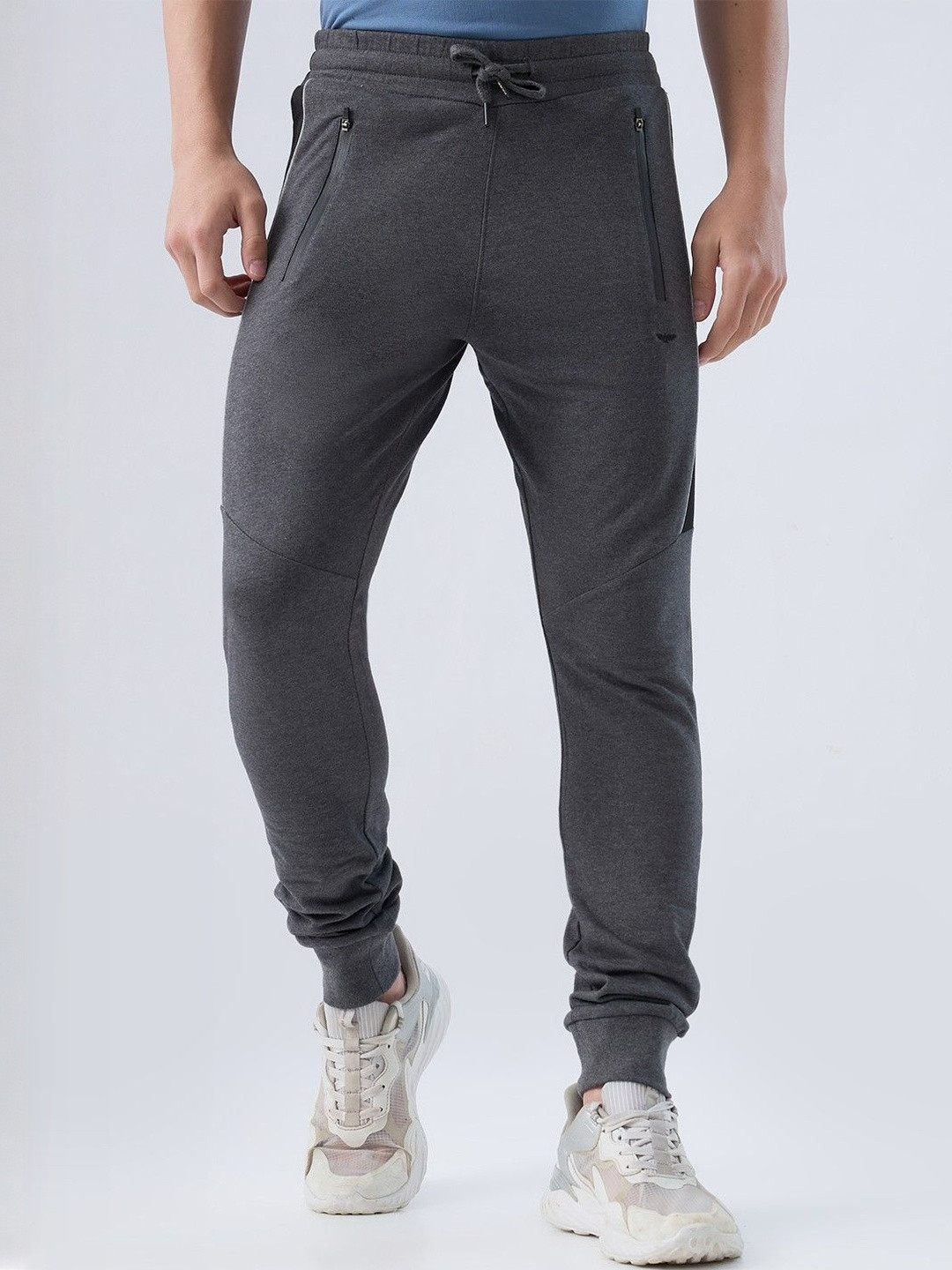 Park Avenue Men Slim Fit Mid-Rise Cotton Joggers
