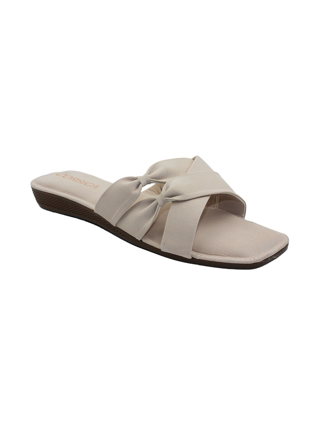 CORSICA Round Toe Flats With Bows