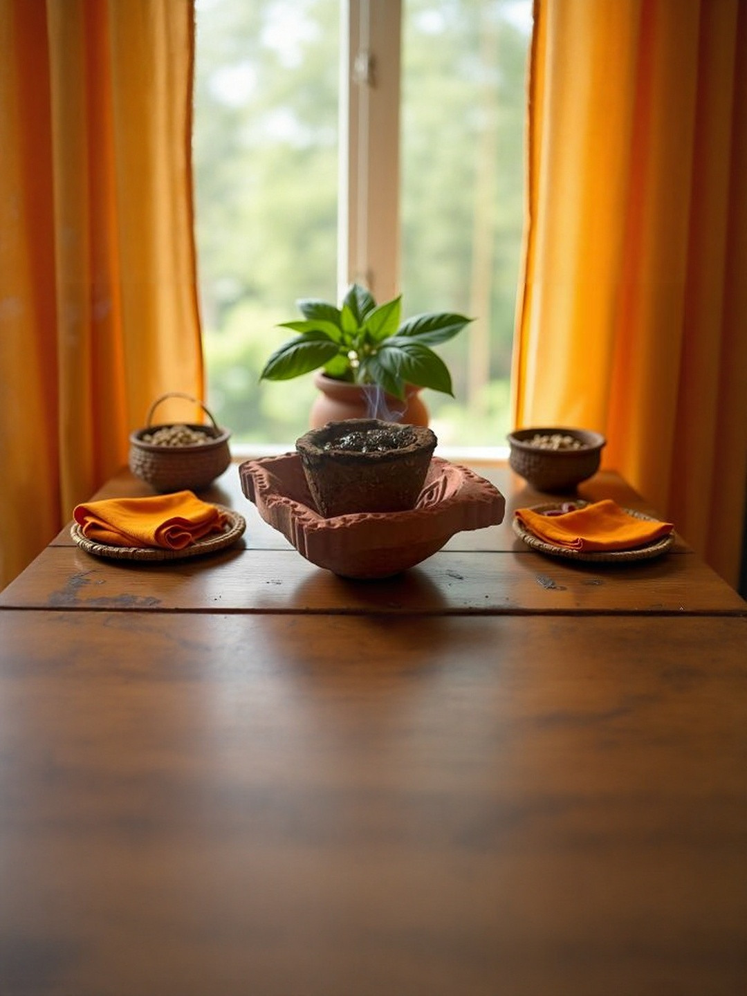 manokamna 4 Pieces Wood Long-Lasting Pooja Dhoop Cones