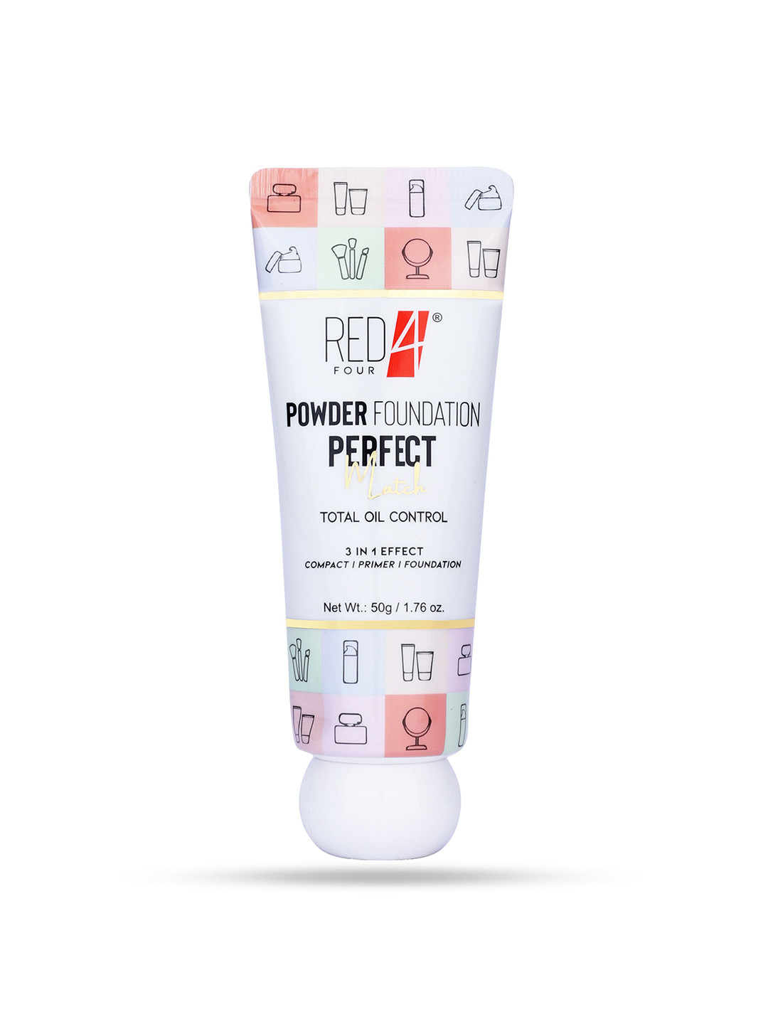 RED 4 Perfect Match Total Oil Control Powder Foundation - 50 g - Shade 01