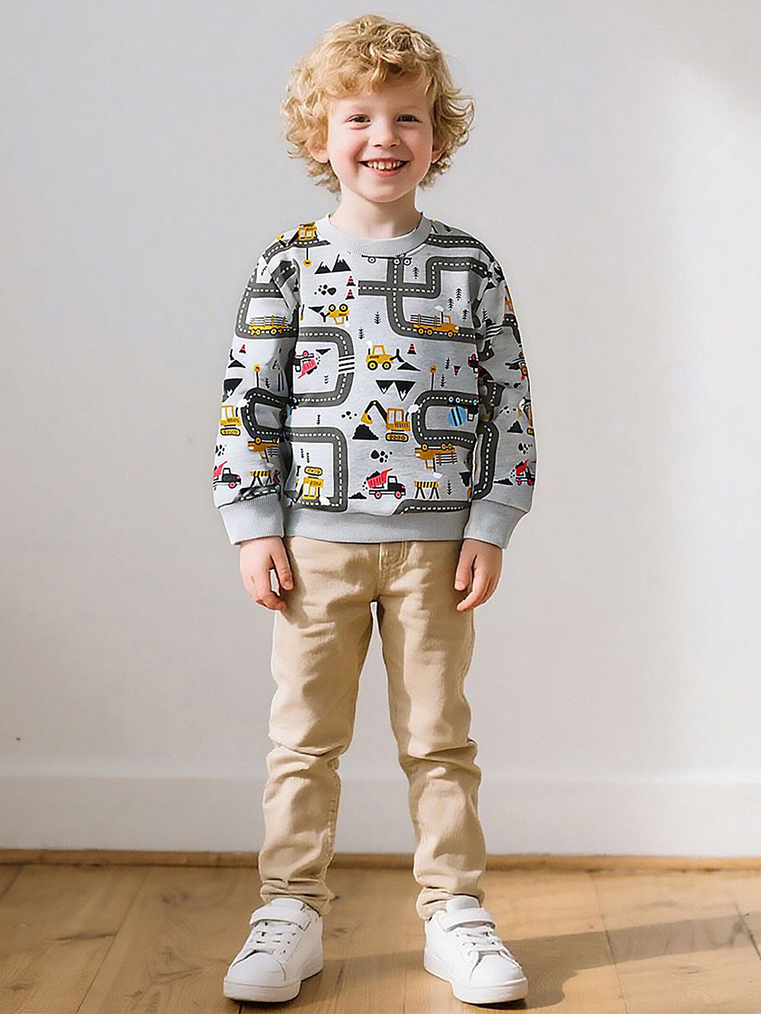 INCLUD Boys Christmas Printed Sweatshirt