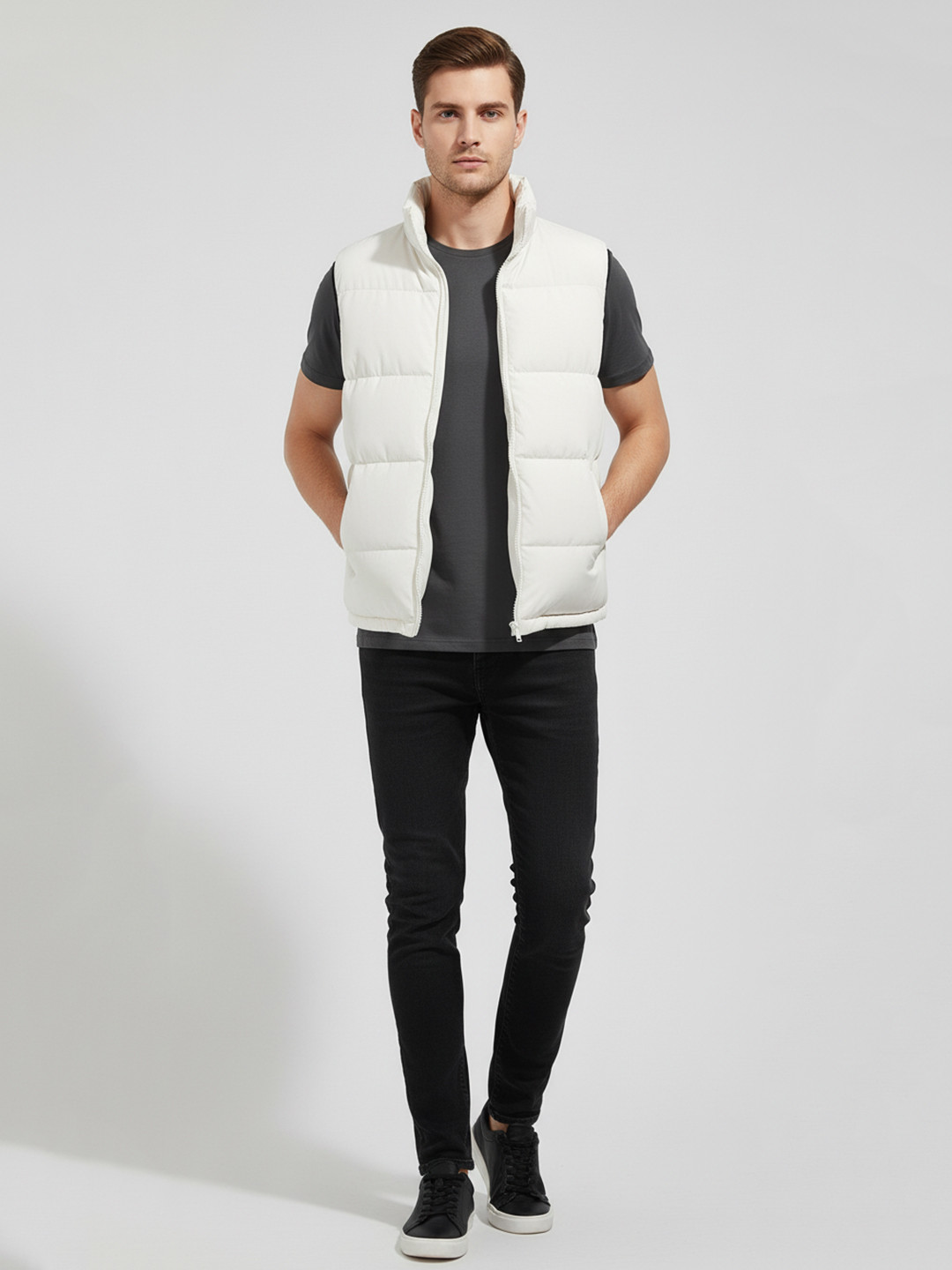 Mast & Harbour Men Sleeveless Gilet Jacket