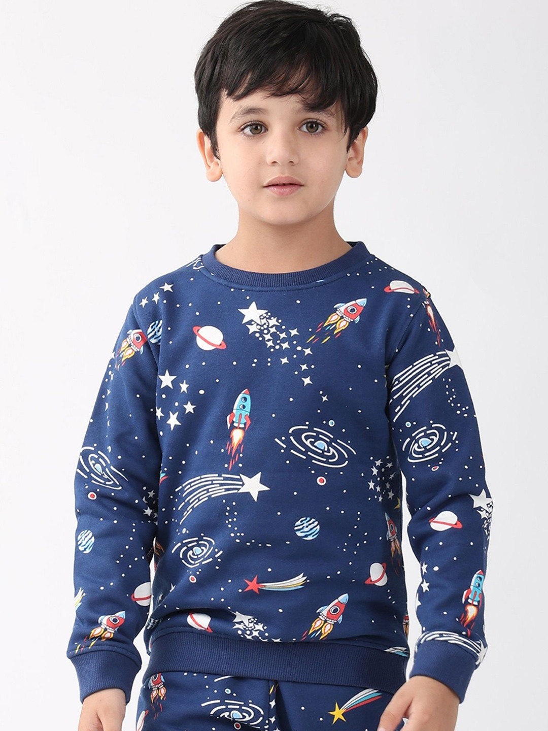 Anthrilo Boys Solar Dreams Printed Pullover Sweatshirt