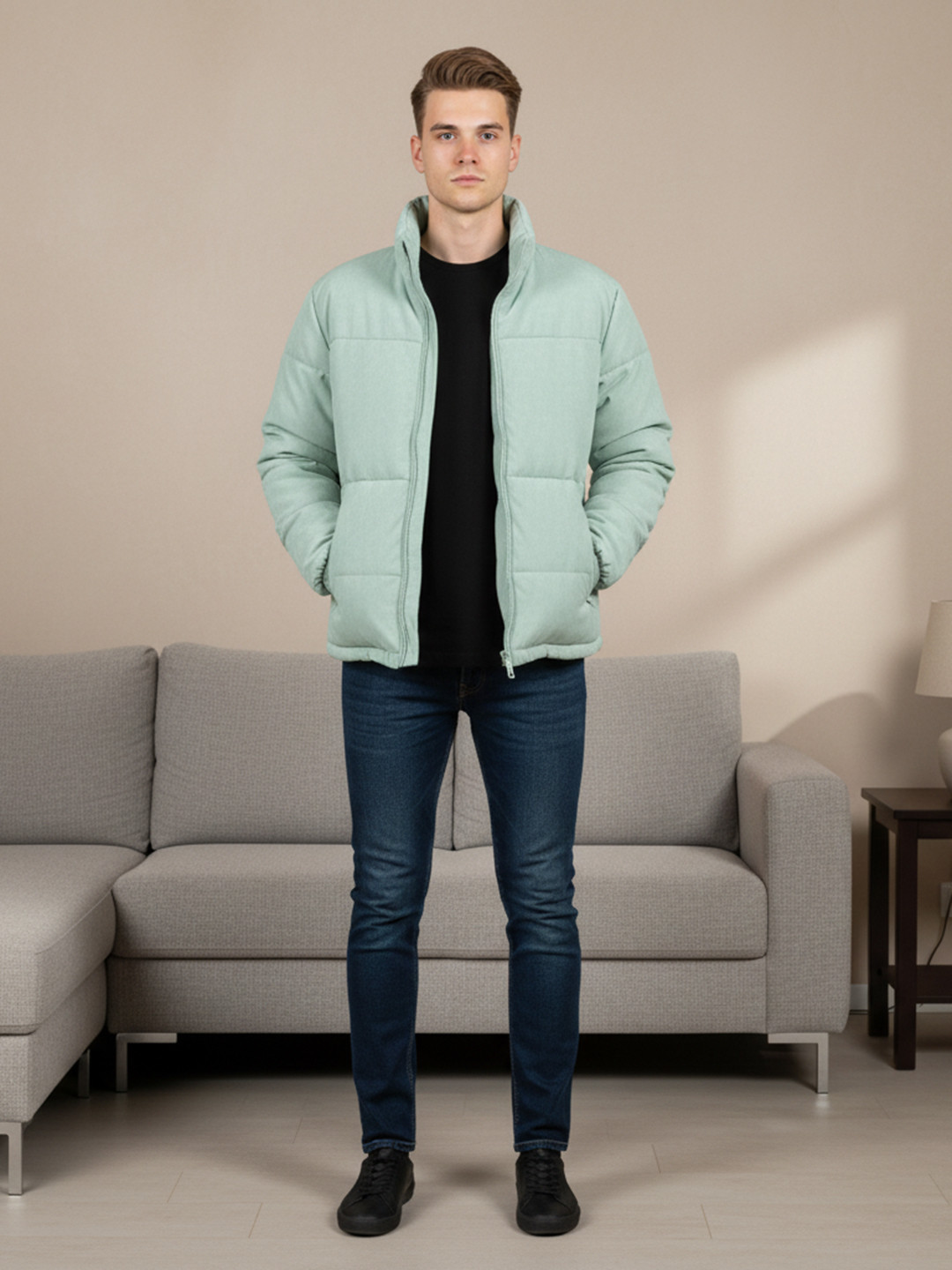 Mast & Harbour Men Long Sleeves Padded Jacket