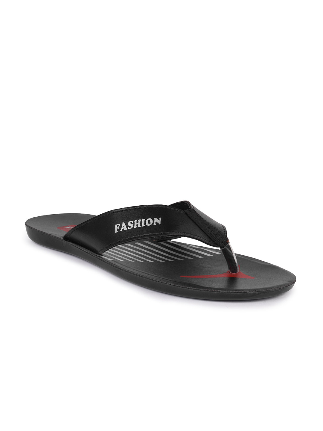 DRACKFOOT Men Striped Thong Flip-Flops