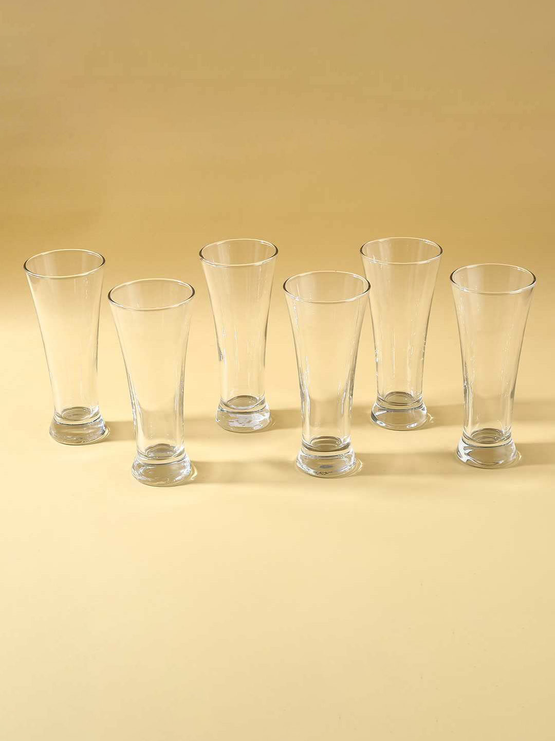 Uniglass Set of 6 Pilsner Beer Glass Lead Free 295ml Transparent
