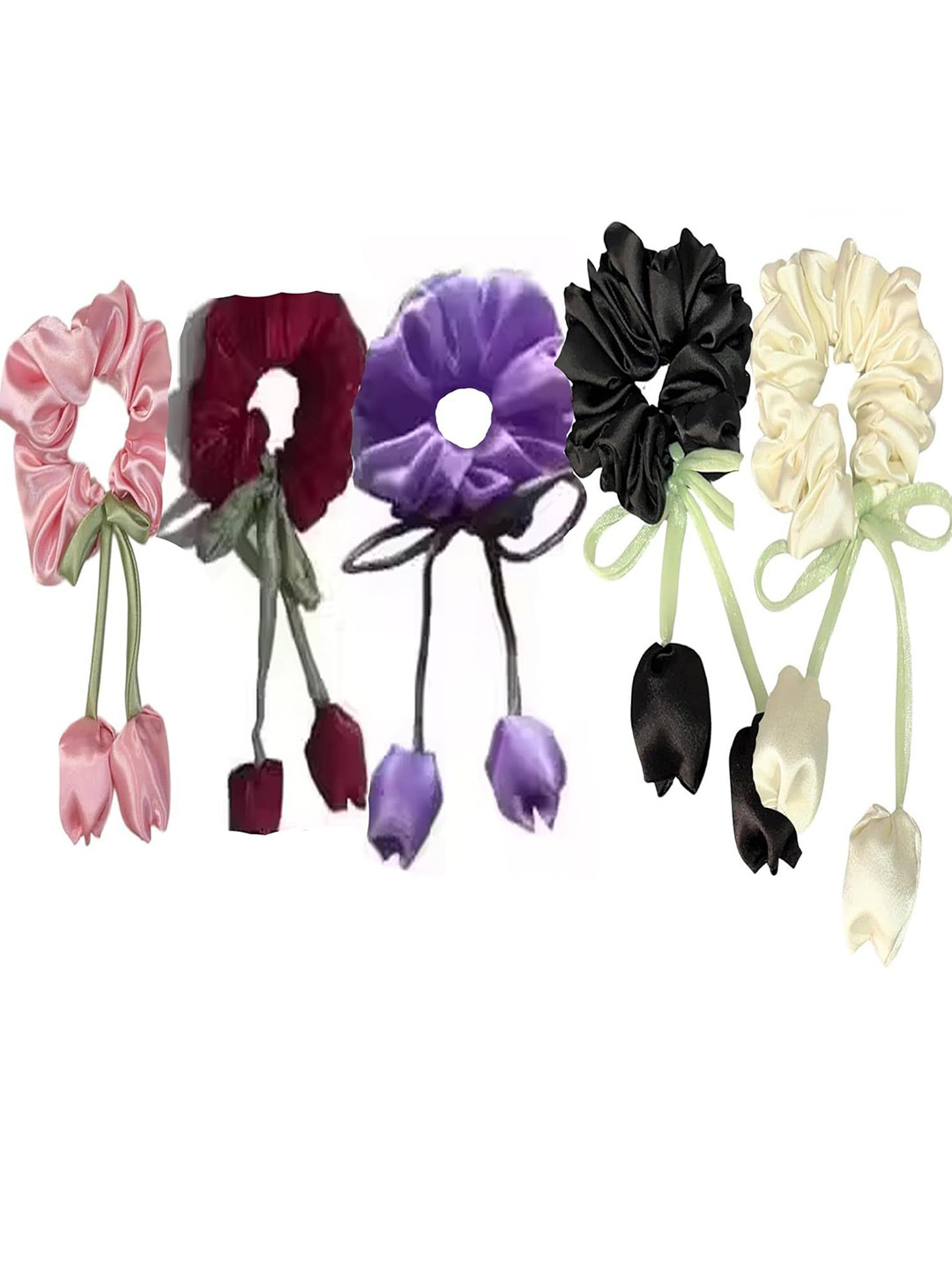 Balasundri Women Set of 5 Ponytail Holders