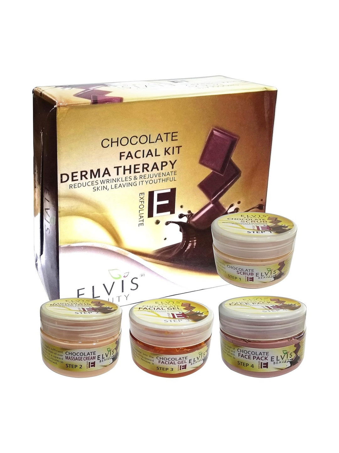 ELVIS BEAUTY Chocolate Facial Kit For Anti Aging - 200 g