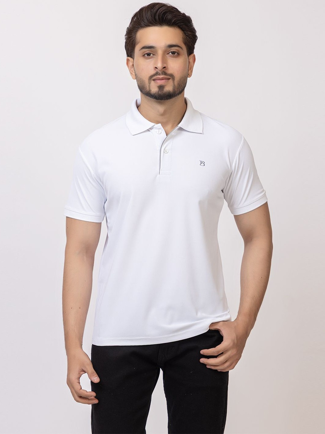 GEE 5 Men Placement Printed Regular Fit Polo Collar Cotton T-shirt