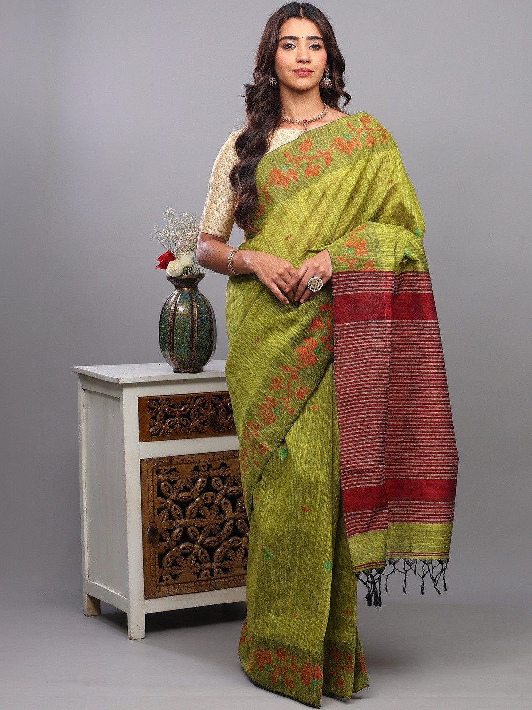 Exotic India Woven Design Saree