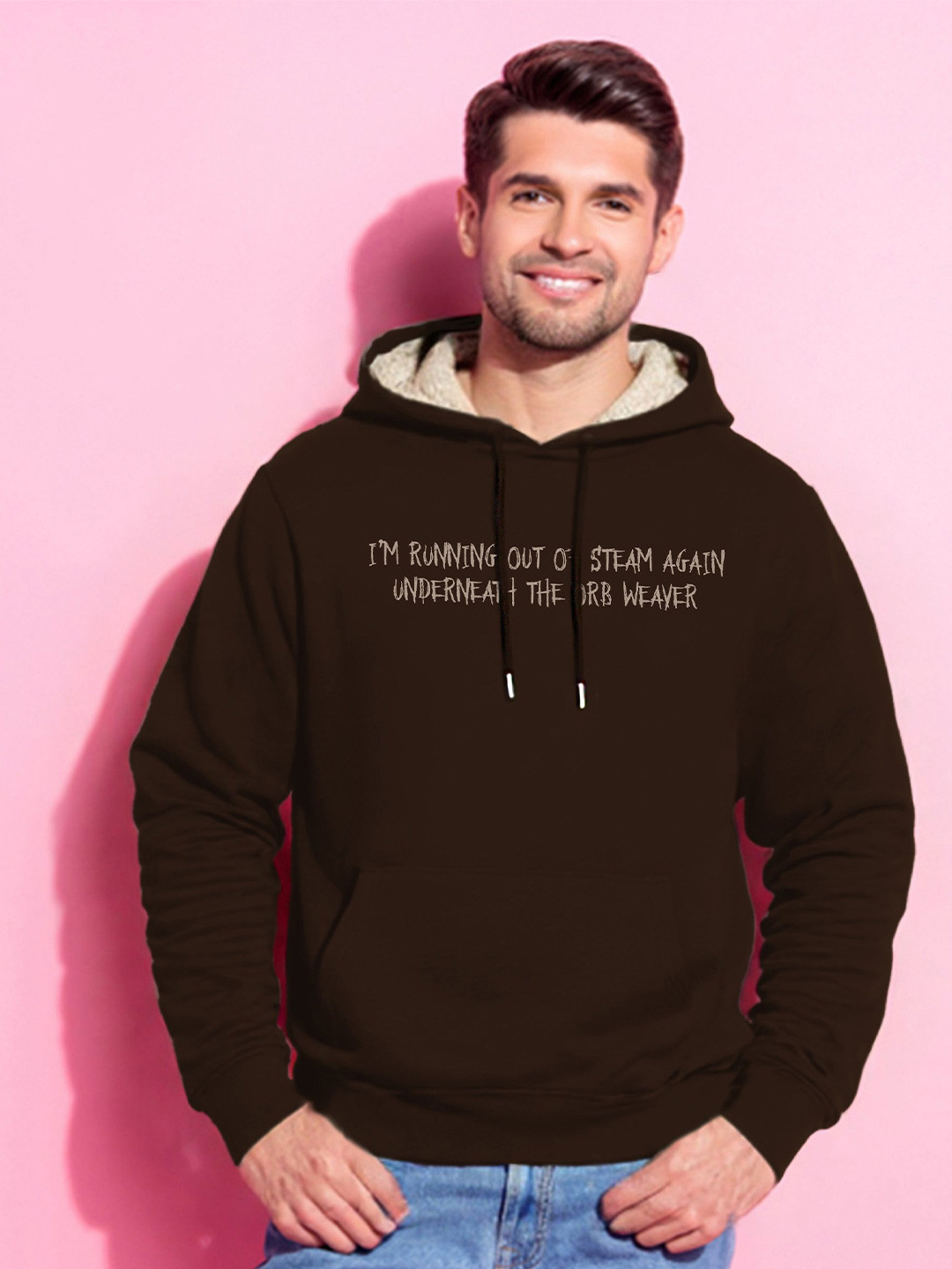 TOGS & TERRE Men Printed Hooded Sweatshirt