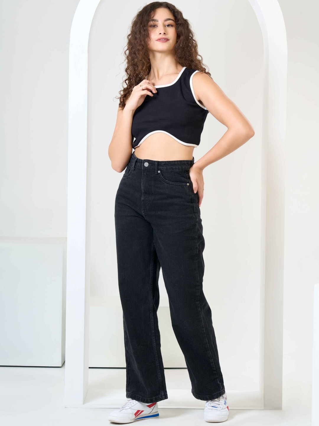 Urban Sundari Cotton Tank Crop Top