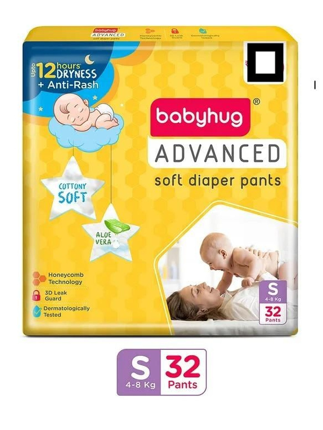 Babyhug Advanced Pant Style Soft Diapers - 32 Pcs - S