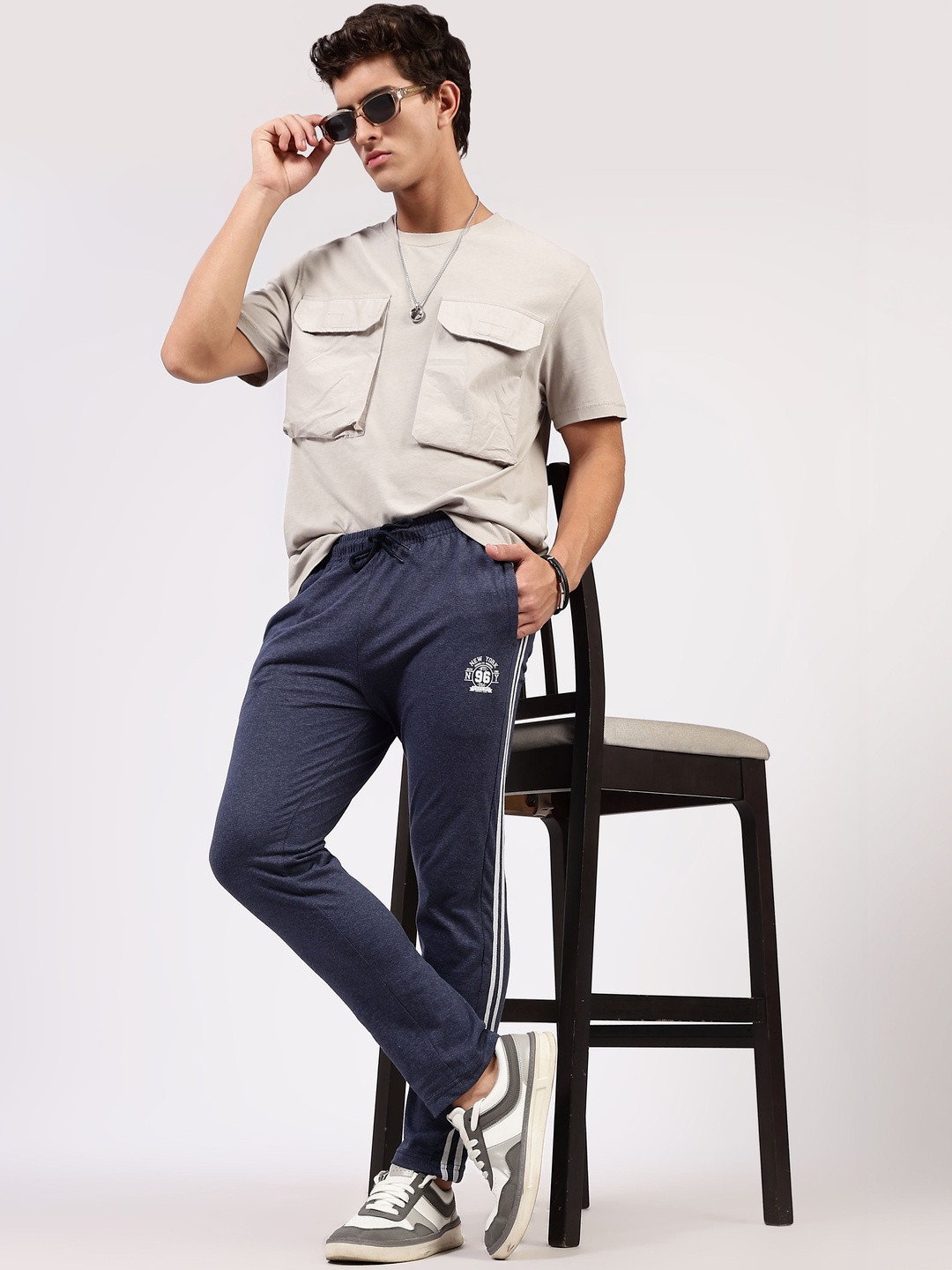 24 Street Men High-Rise Zip Trousers