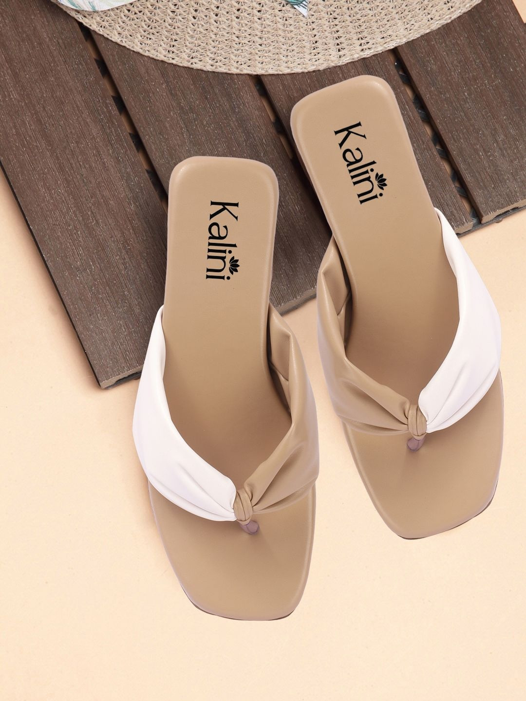 KALINI Women Colourblocked One Toe Flats