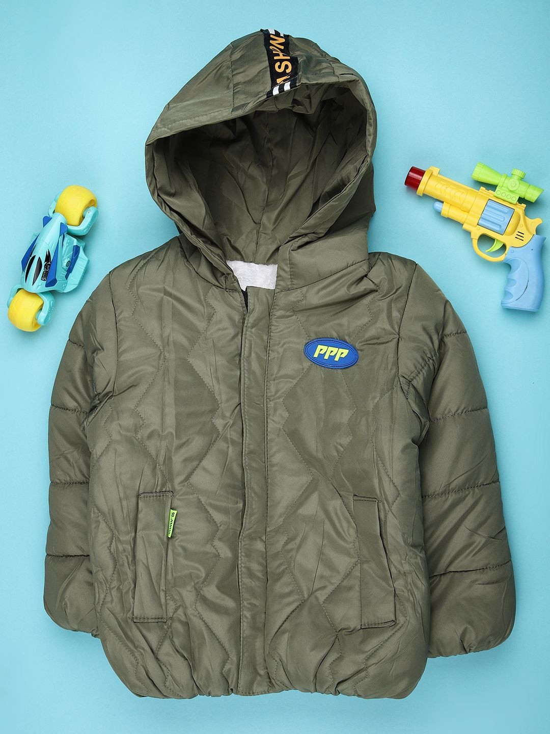 V-Mart Boys Puffer Jacket with Embroidered