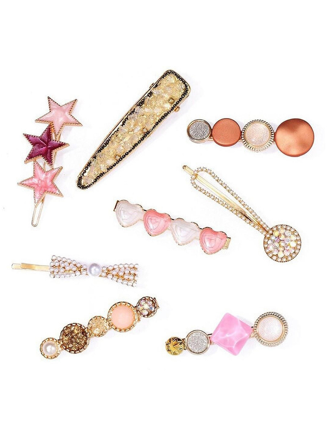 HANDBAG COLLECTION Women Beaded Bobby Pins