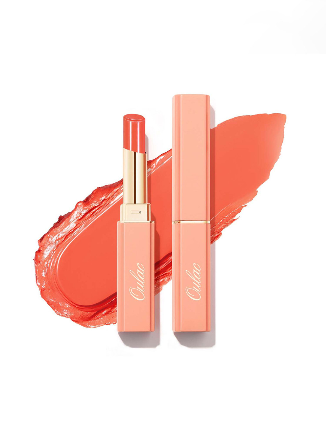 Oulac Moisture Shine Lipstick With Vitamin E - 2.2 g - Orange Shock! 12
