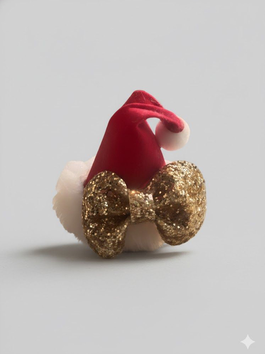 RAINMEBOWS Girls Santa Claus Christmas Cap Alligator Hair Clip