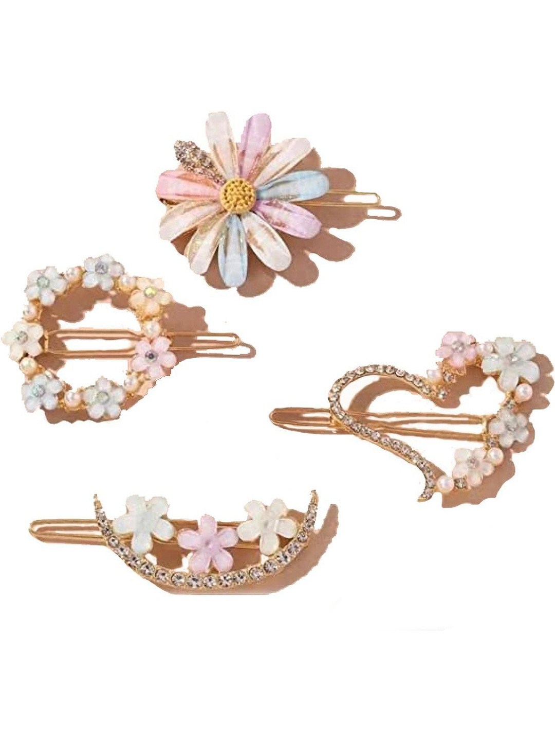 HANDBAG COLLECTION Women Set of 4 Bobby Pins