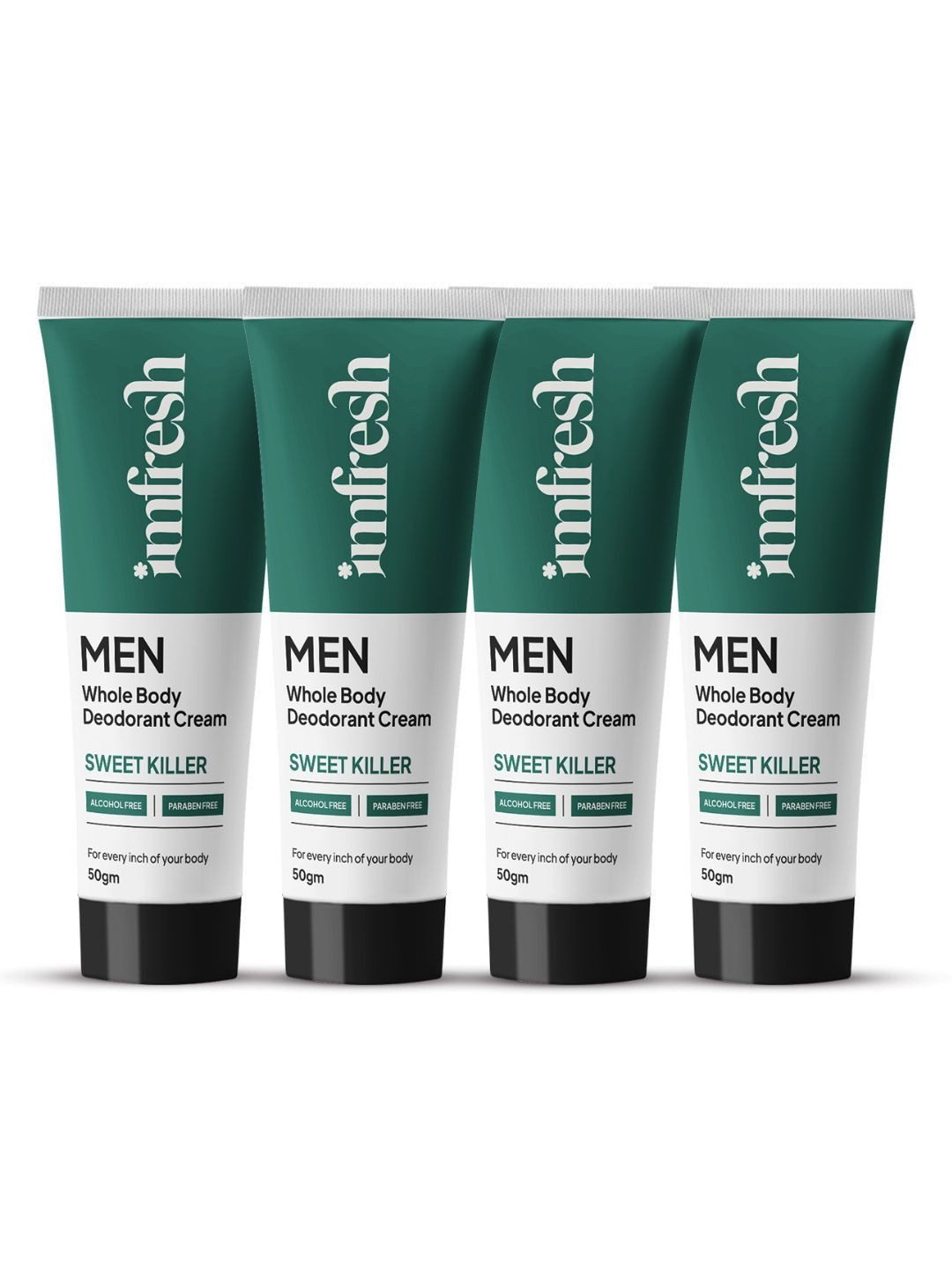 imfresh Men Set Of 4 Sweet Killer Whole Body Deodorant Cream - 50 g Each