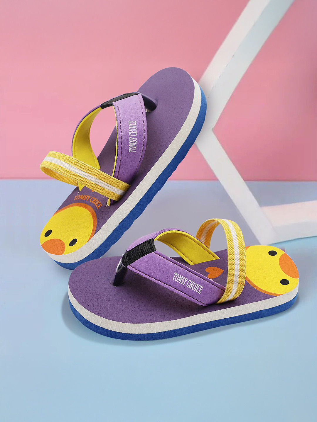 TOMSY CHOICE Unisex Kids Printed Thong Flip-Flops