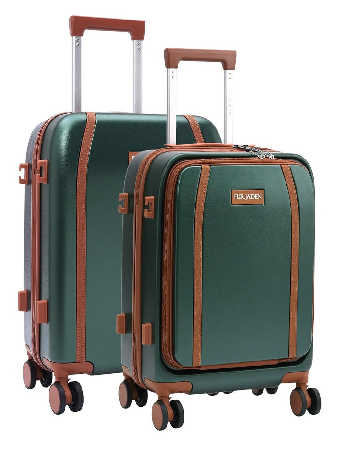 FUR JADEN The Wayfarer Set Of 2 Hard-Sided Suitcase With 8 Silent Shock Absorbing Wheels