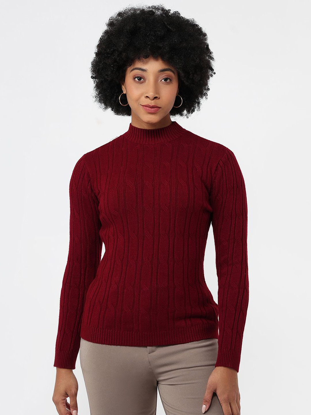 Kraus Jeans Women Cable Knit Pullover