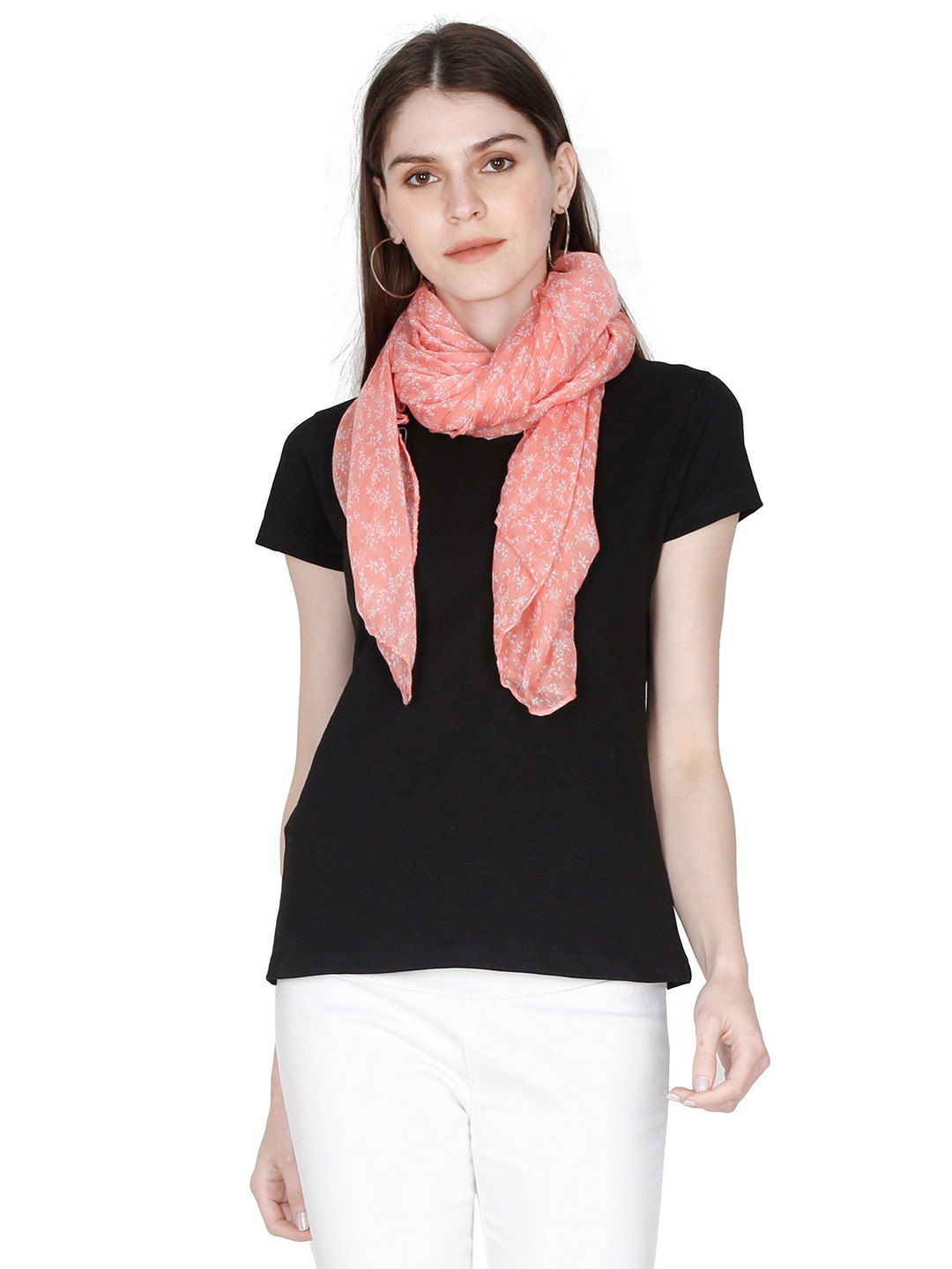 FabSeasons Floral Printed Cotton Viscose Rayon Stole