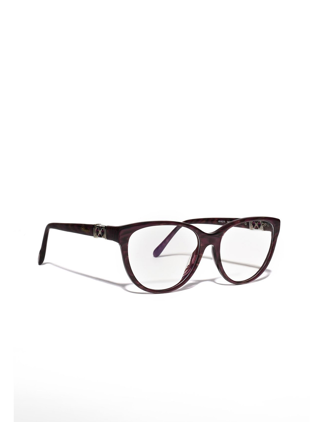 Chopard Purple Full Rim Round Shaped Cateye Frames