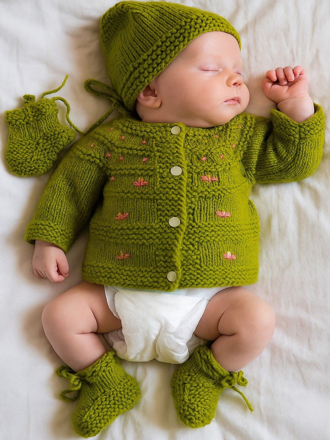 LeafBird Kids Pure Wool Baby Apparel Gift Set