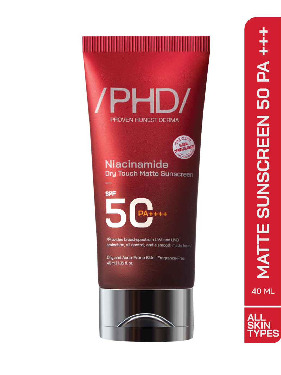 Proven Honest Derma Niacinamide Dry Touch Matte Sunscreen SPF 50 PA++++ - 40 ml