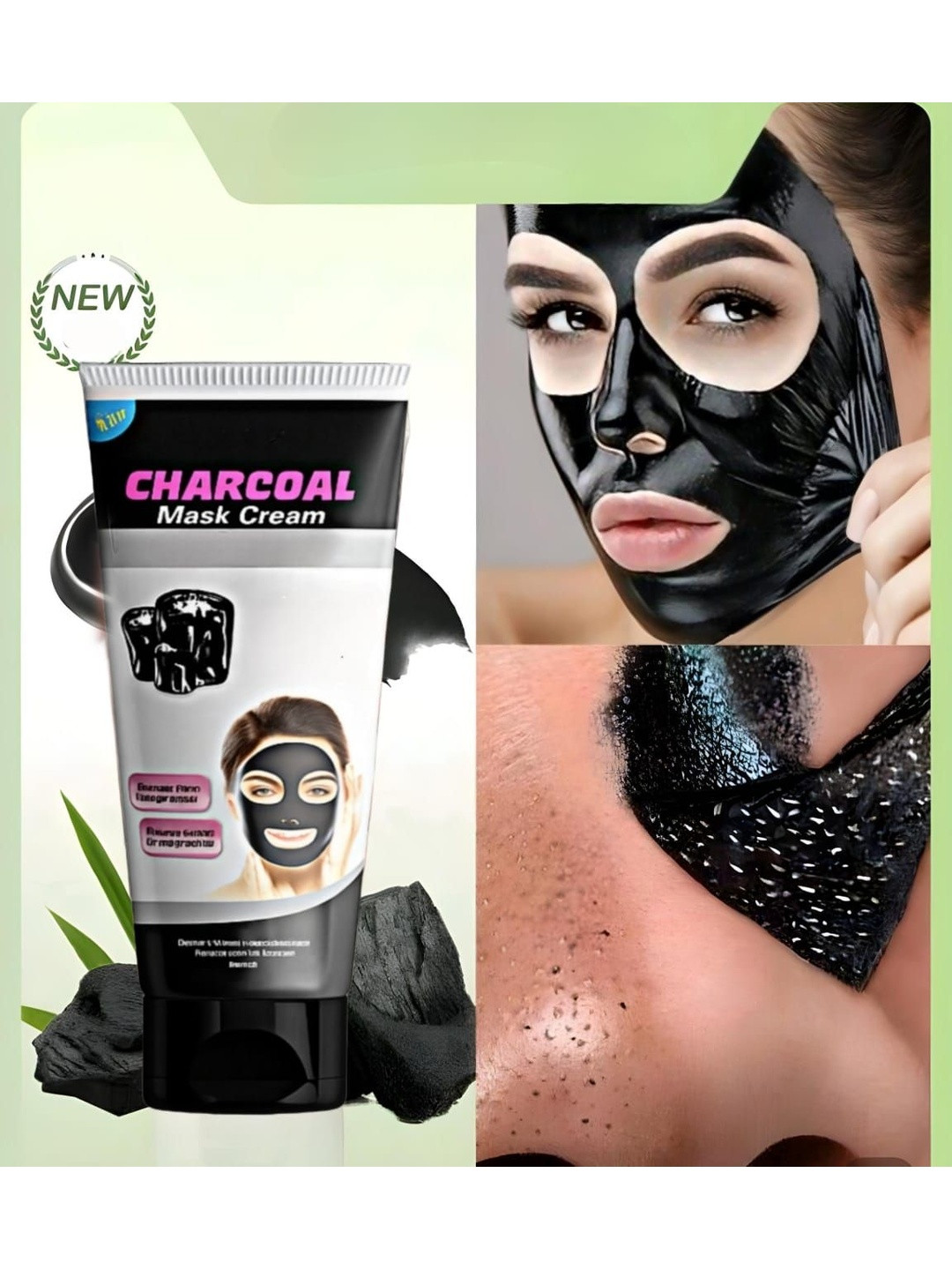 Elecsera Charcoal Mask Cream- 130 ml